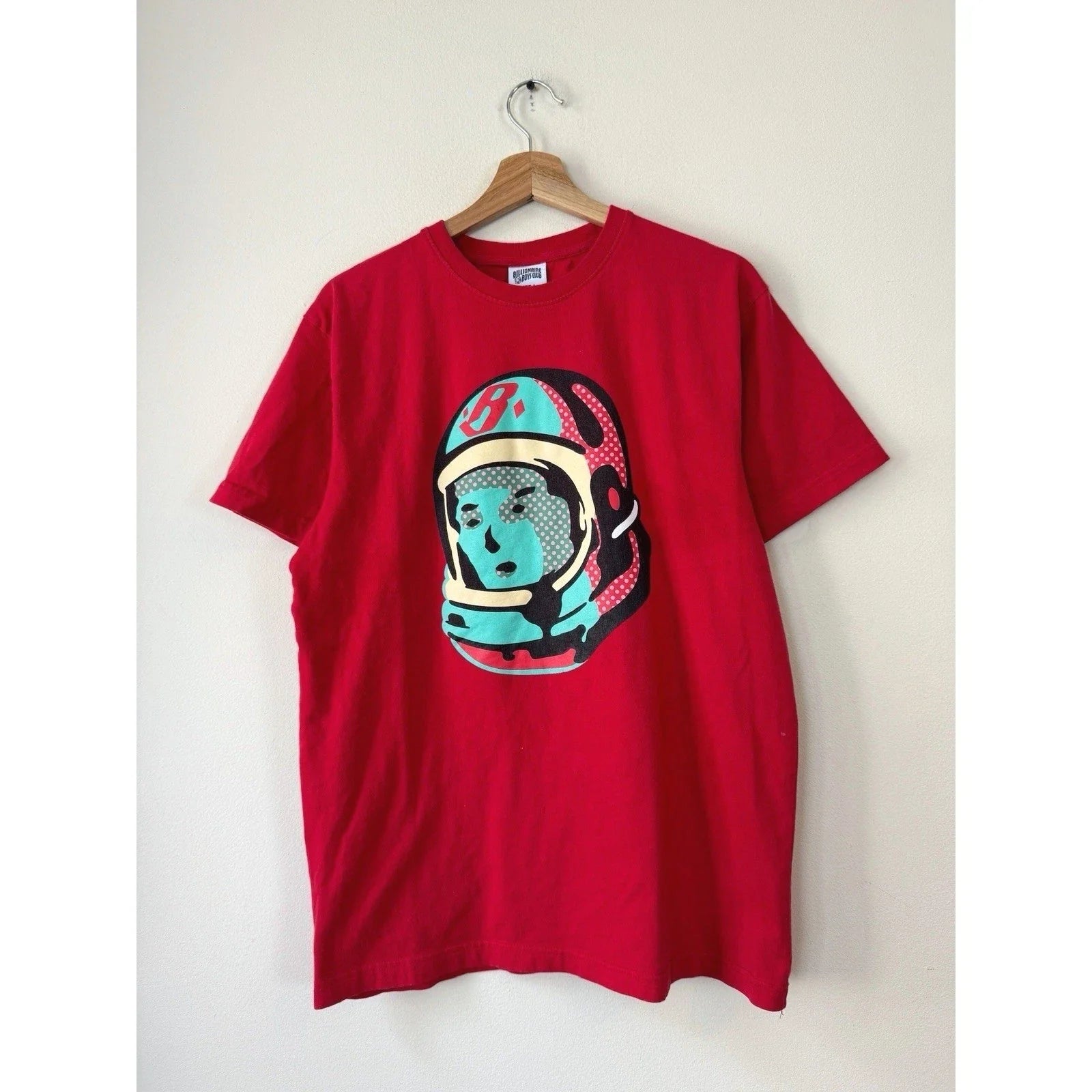 Billionaire Boys Club BBC Pop Art Colorful Astronaut Red Tee Shirt - Large Unisex T-shirt, Sweatshirt, Hoodie, Long Sleeve Tee - T-Shirt, Sweatshirt, Hoodie