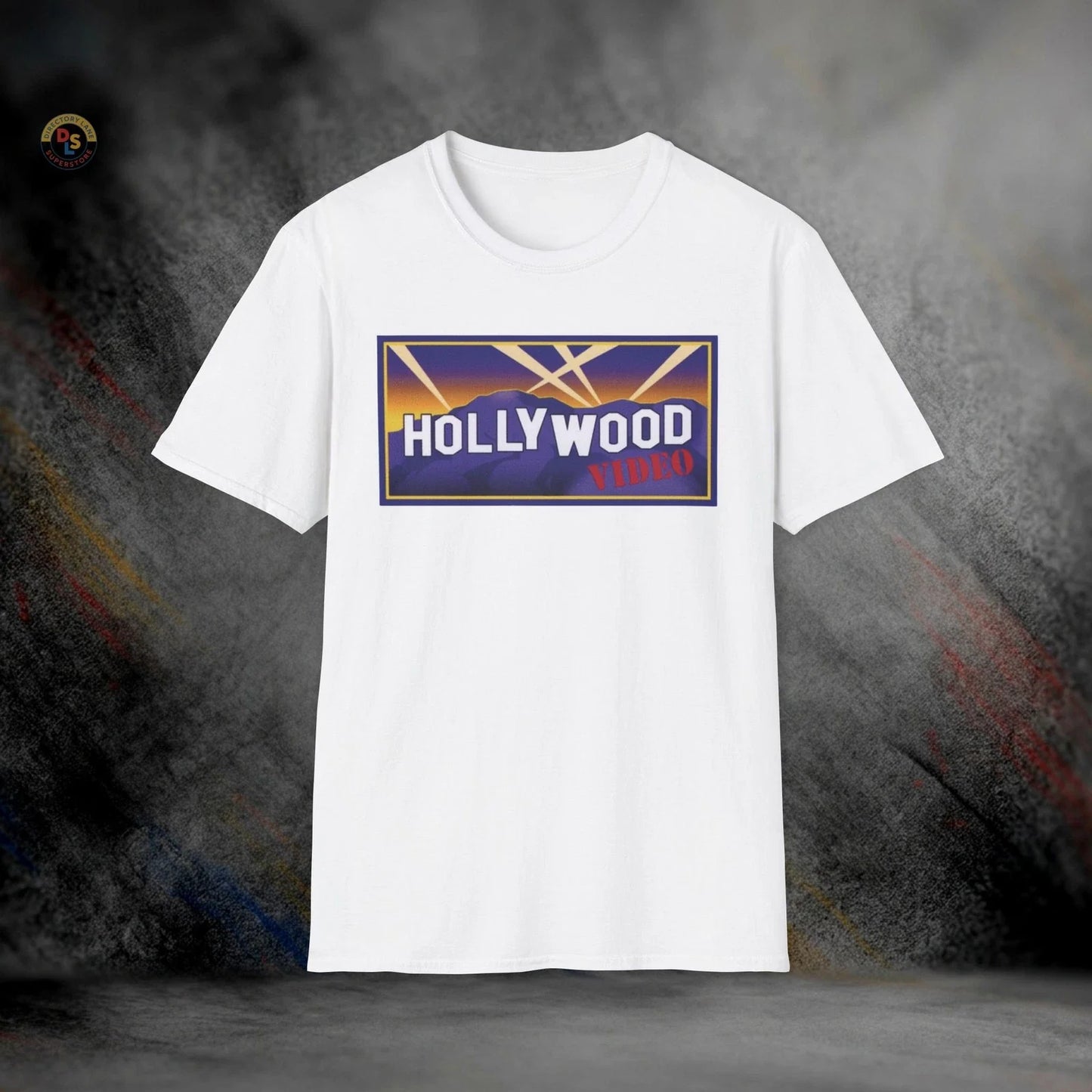 Hollywood Video Retro VHS DVD Store T-Shirt | Softstyle Tee Unisex T-shirt, Sweatshirt, Hoodie, Long Sleeve Tee - T-Shirt, Sweatshirt, Hoodie