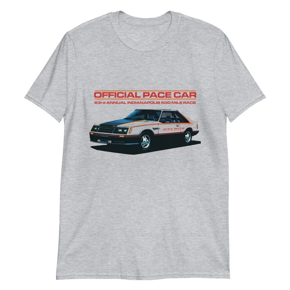 1979 Ford Mustang - 63rd Annual Indianapolis 500 Official Pace Car T-Shirt Unisex T-shirt, Sweatshirt, Hoodie, Long Sleeve Tee - T-Shirt, Sweatshirt, Hoodie