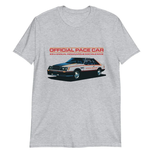 1979 Ford Mustang - 63rd Annual Indianapolis 500 Official Pace Car T-Shirt Unisex T-shirt, Sweatshirt, Hoodie, Long Sleeve Tee - T-Shirt, Sweatshirt, Hoodie
