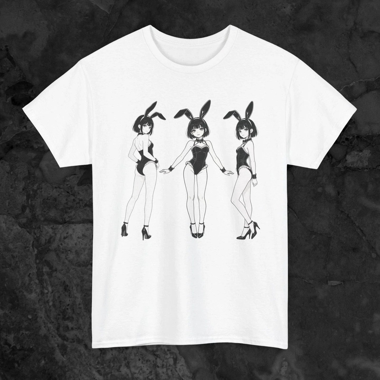 Anime Bunny Girl T Shirt Sexy Manga Waifu Graphic Otaku Gift for Him Her Unisex T-shirt, Sweatshirt, Hoodie, Long Sleeve Tee - T-Shirt, Sweatshirt, Hoodie
