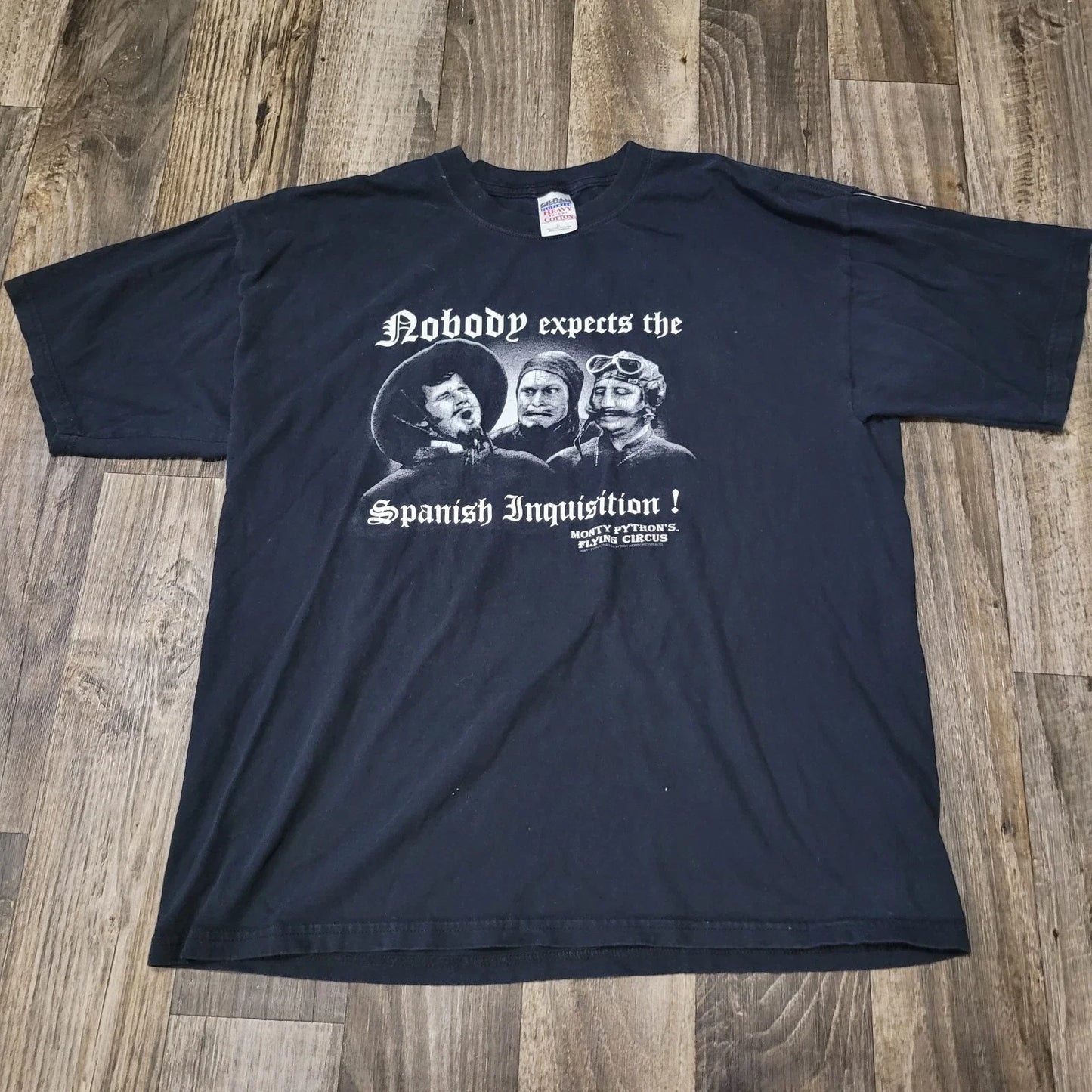 Vintage Y2k 2003 Monty Python flying circus Spanish Inquisition shirt XL Unisex T-shirt, Sweatshirt, Hoodie, Long Sleeve Tee - T-Shirt, Sweatshirt, Hoodie