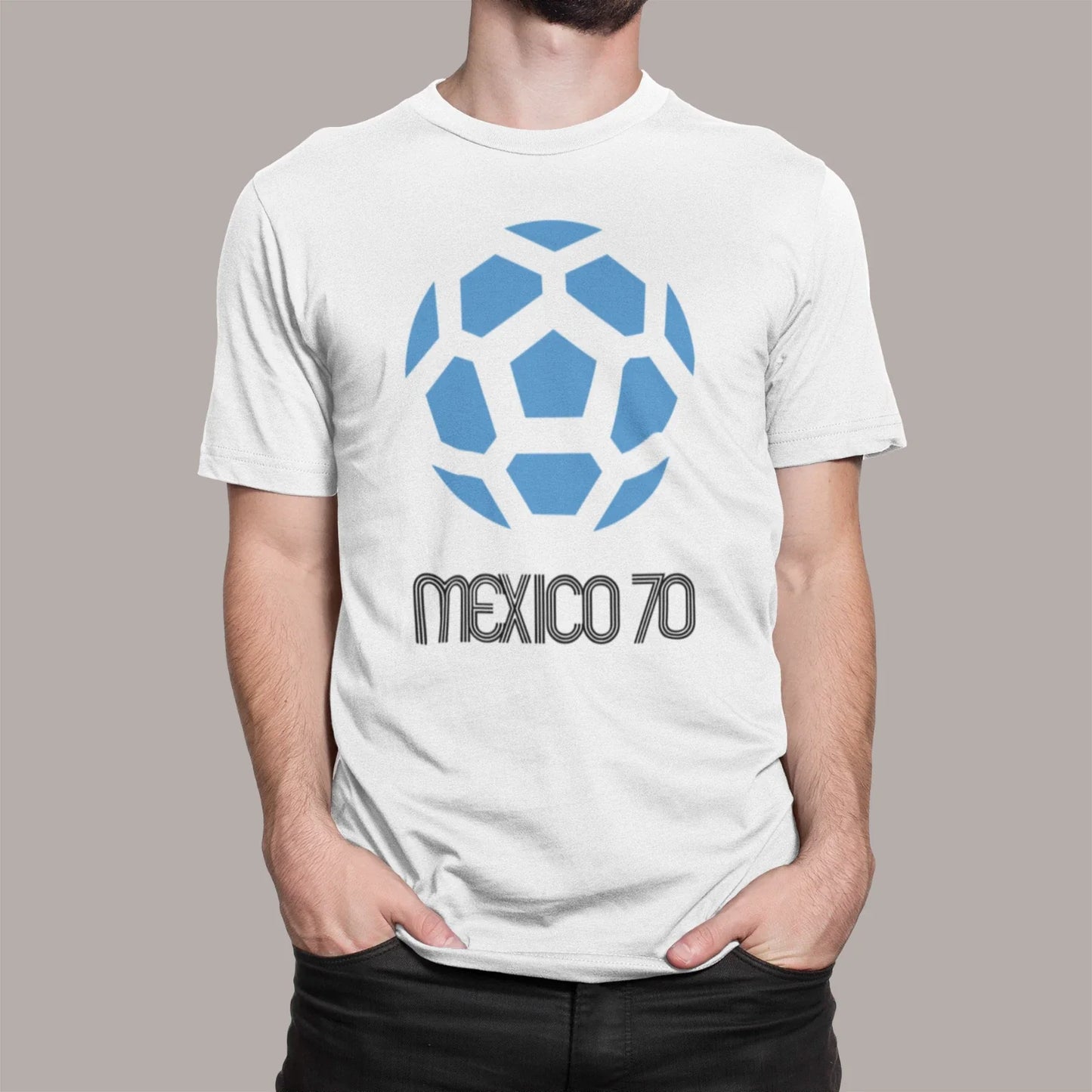 MEXICO 70 INSPIRED WORLD CUP LOGO T-SHIRT CLASSIC RETRO FOOTBALL QATAR 2022 Unisex T-shirt, Sweatshirt, Hoodie, Long Sleeve Tee - T-Shirt, Sweatshirt, Hoodie