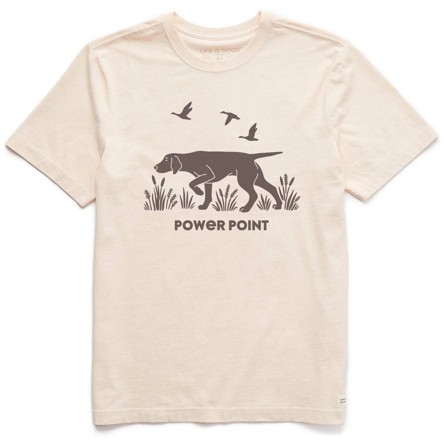 Life is Good 139158 - Men's Power Point Hunting Dog Short Sleeve Crusher Tee - P Unisex T-shirt, Sweatshirt, Hoodie, Long Sleeve Tee - T-Shirt, Sweatshirt, Hoodie