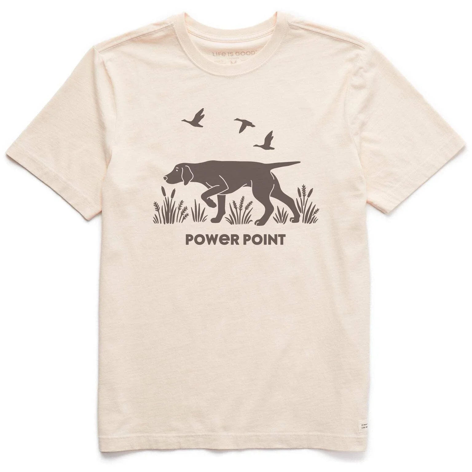 Life is Good 139158 - Men's Power Point Hunting Dog Short Sleeve Crusher Tee - P Unisex T-shirt, Sweatshirt, Hoodie, Long Sleeve Tee - T-Shirt, Sweatshirt, Hoodie