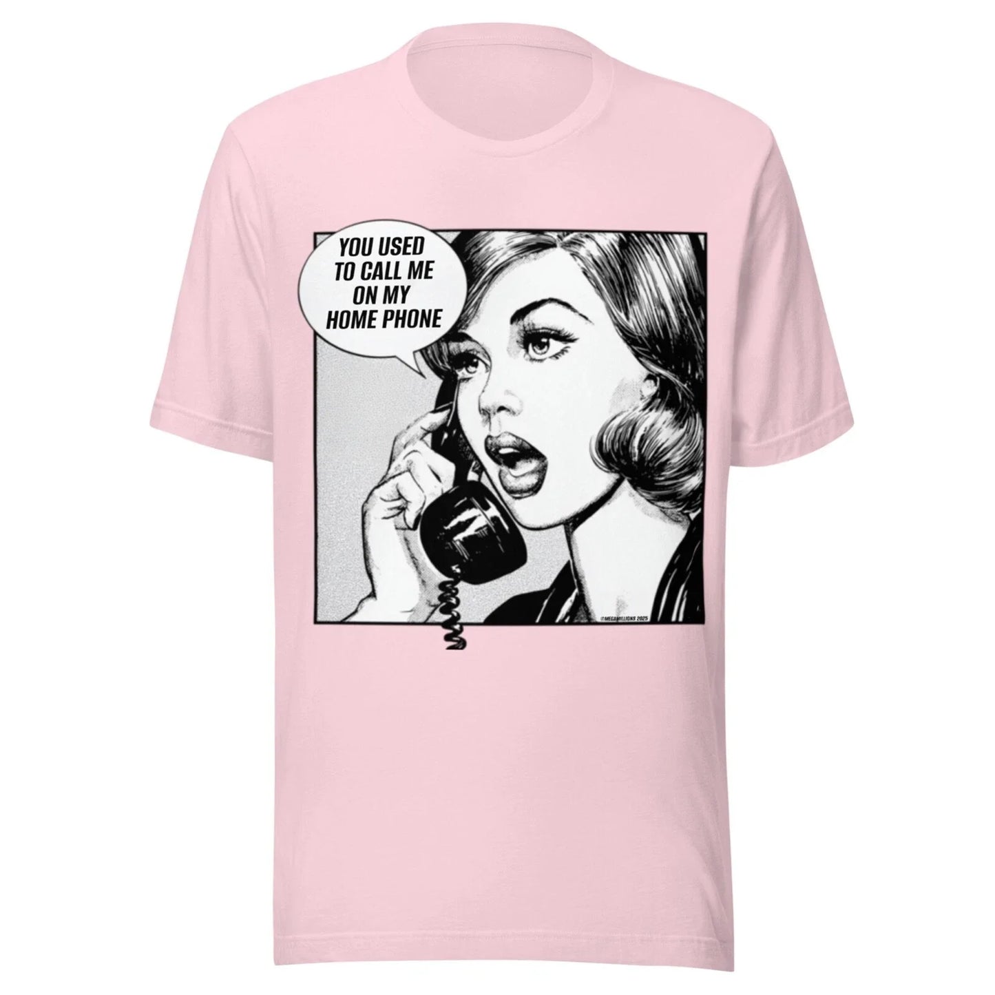 vintage SHIRT - FUNNY  - POP ART - DRAKE -  CALL ME ON MY HOME PHONE - PINK Unisex T-shirt, Sweatshirt, Hoodie, Long Sleeve Tee - T-Shirt, Sweatshirt, Hoodie