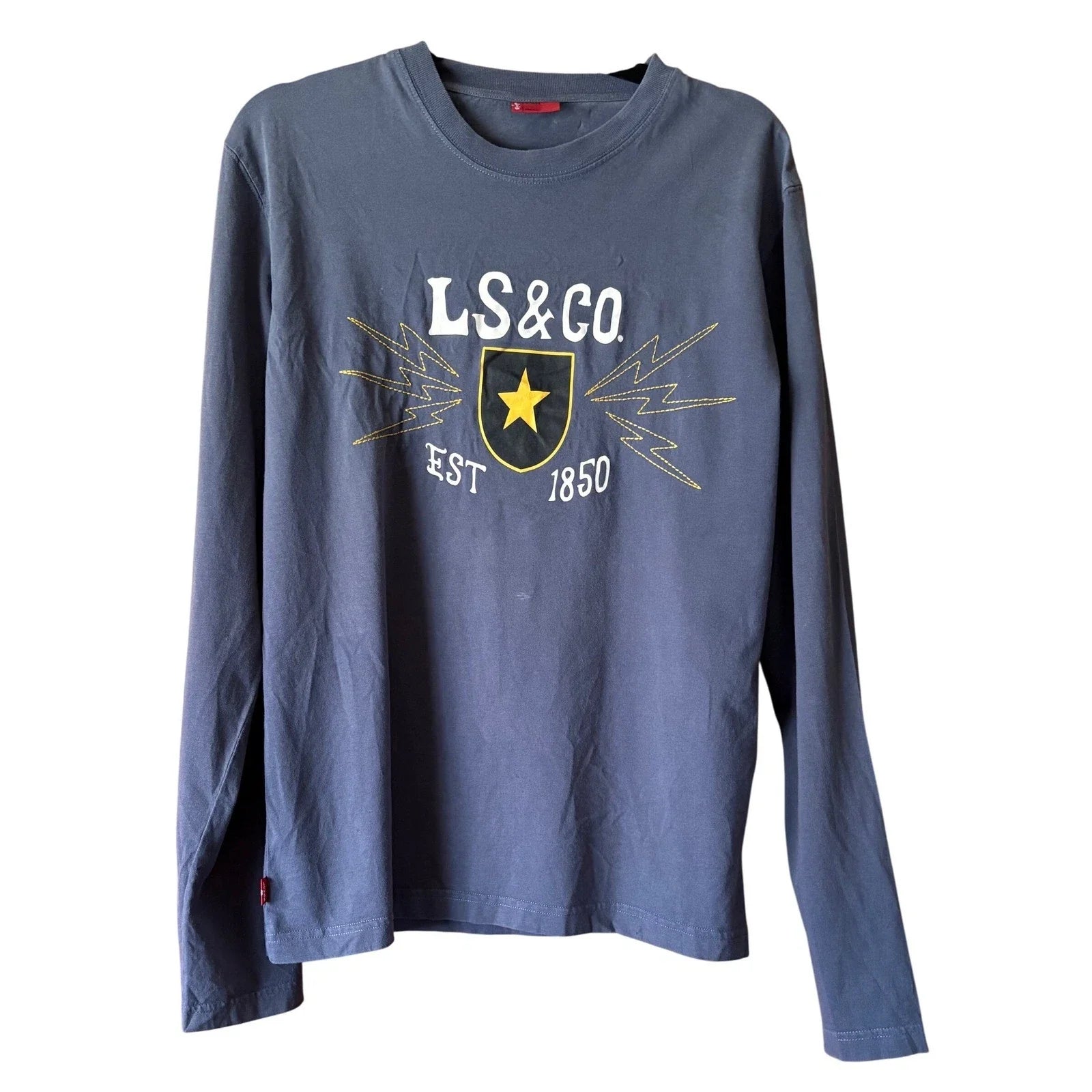 Levis Red Tab Long Sleeve T Shirt Mens Large LS&CO Graphic Tee Casual Cotton Y2K Unisex T-shirt, Sweatshirt, Hoodie, Long Sleeve Tee - T-Shirt, Sweatshirt, Hoodie