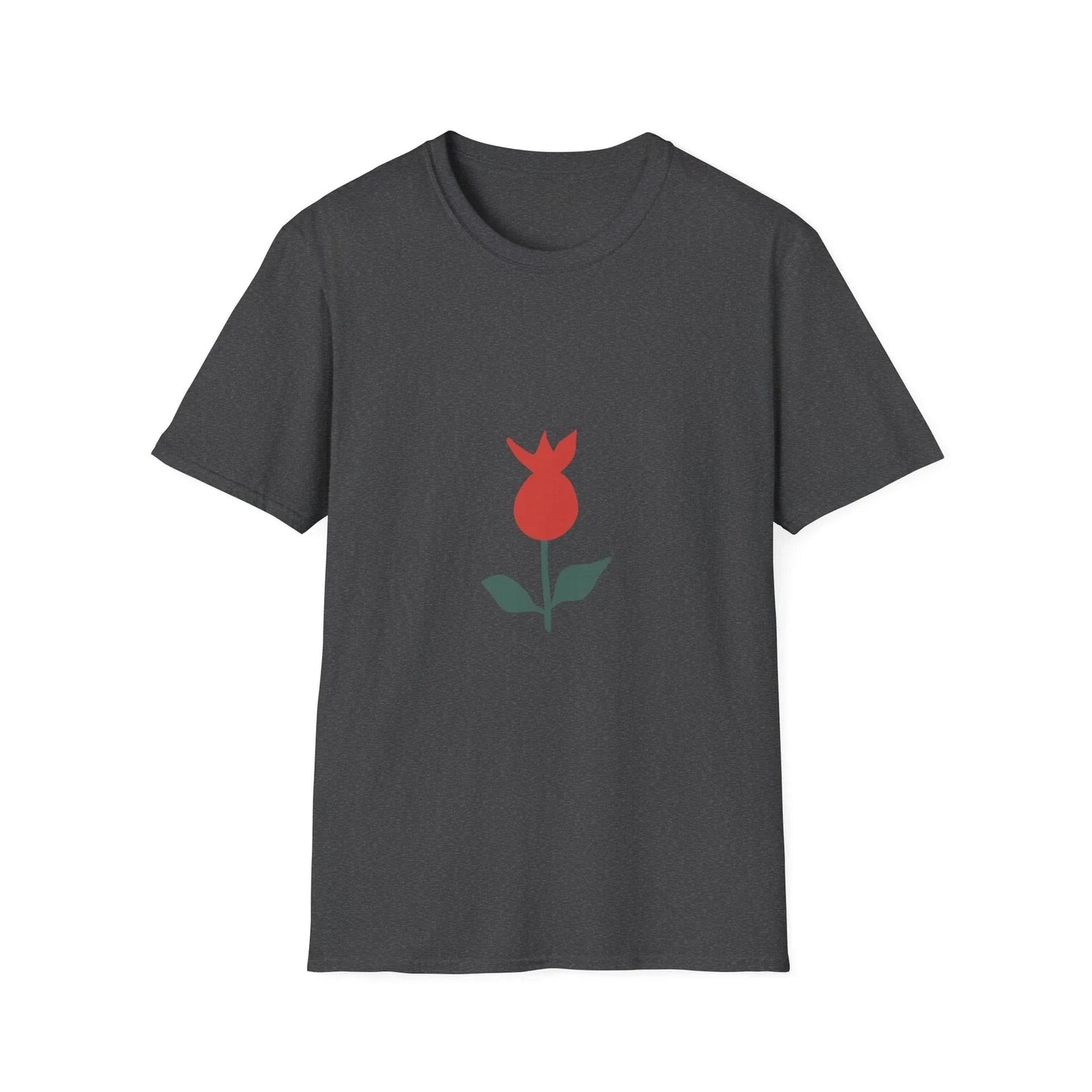 Simple Tulip Flower T Shirt Soft Breathable Cotton Minimal Graphic Casual Tee Unisex T-shirt, Sweatshirt, Hoodie, Long Sleeve Tee - T-Shirt, Sweatshirt, Hoodie