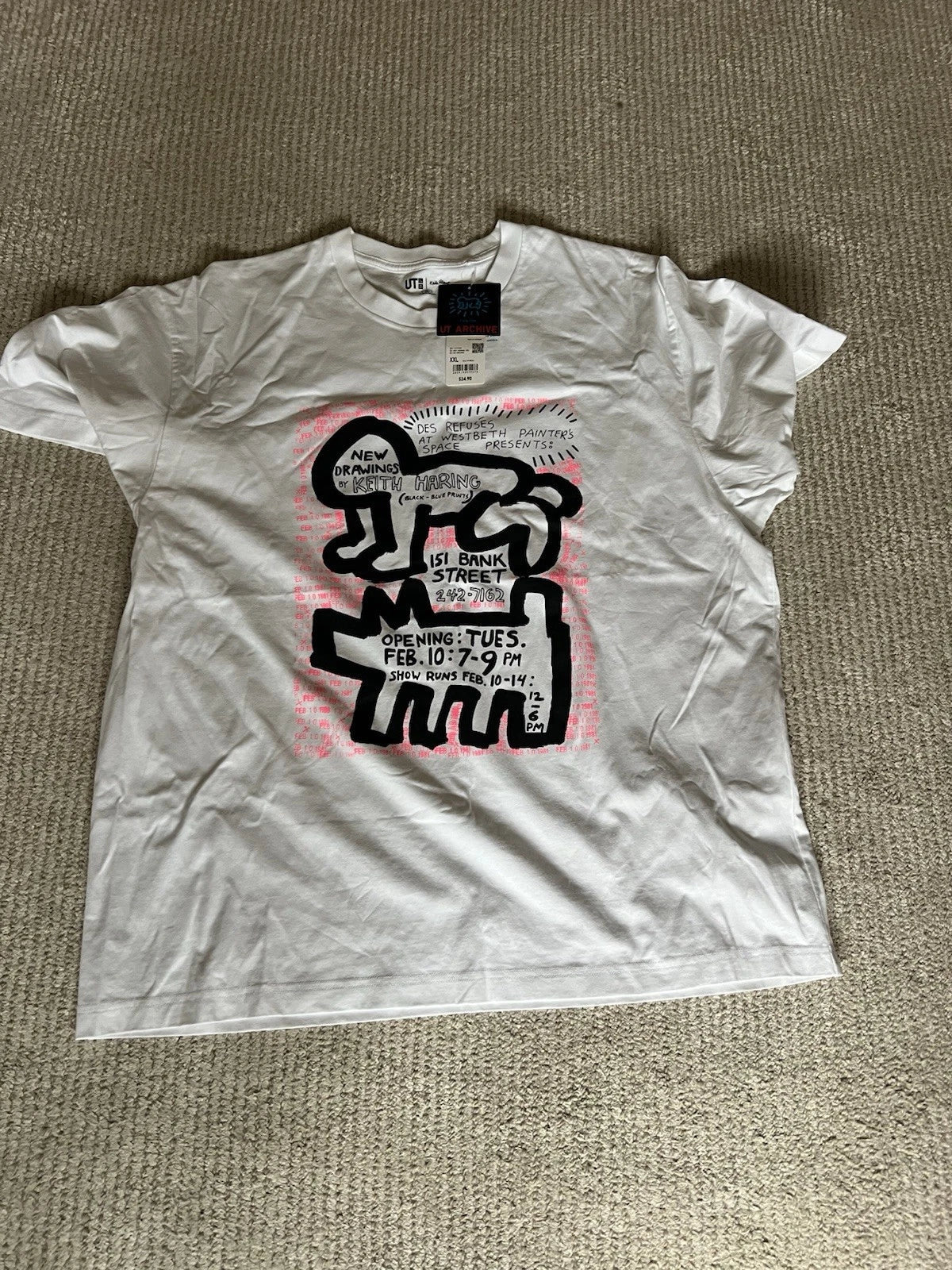 NWT Uniqlo UT Archive x Keith Haring Mens Size XXL Graphic Tee Short Sleeve Art Unisex T-shirt, Sweatshirt, Hoodie, Long Sleeve Tee - T-Shirt, Sweatshirt, Hoodie