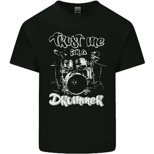 Trust Me Im a Drummer Funny Drumming Drum Mens Cotton T-Shirt Tee Top Unisex T-shirt, Sweatshirt, Hoodie, Long Sleeve Tee - T-Shirt, Sweatshirt, Hoodie