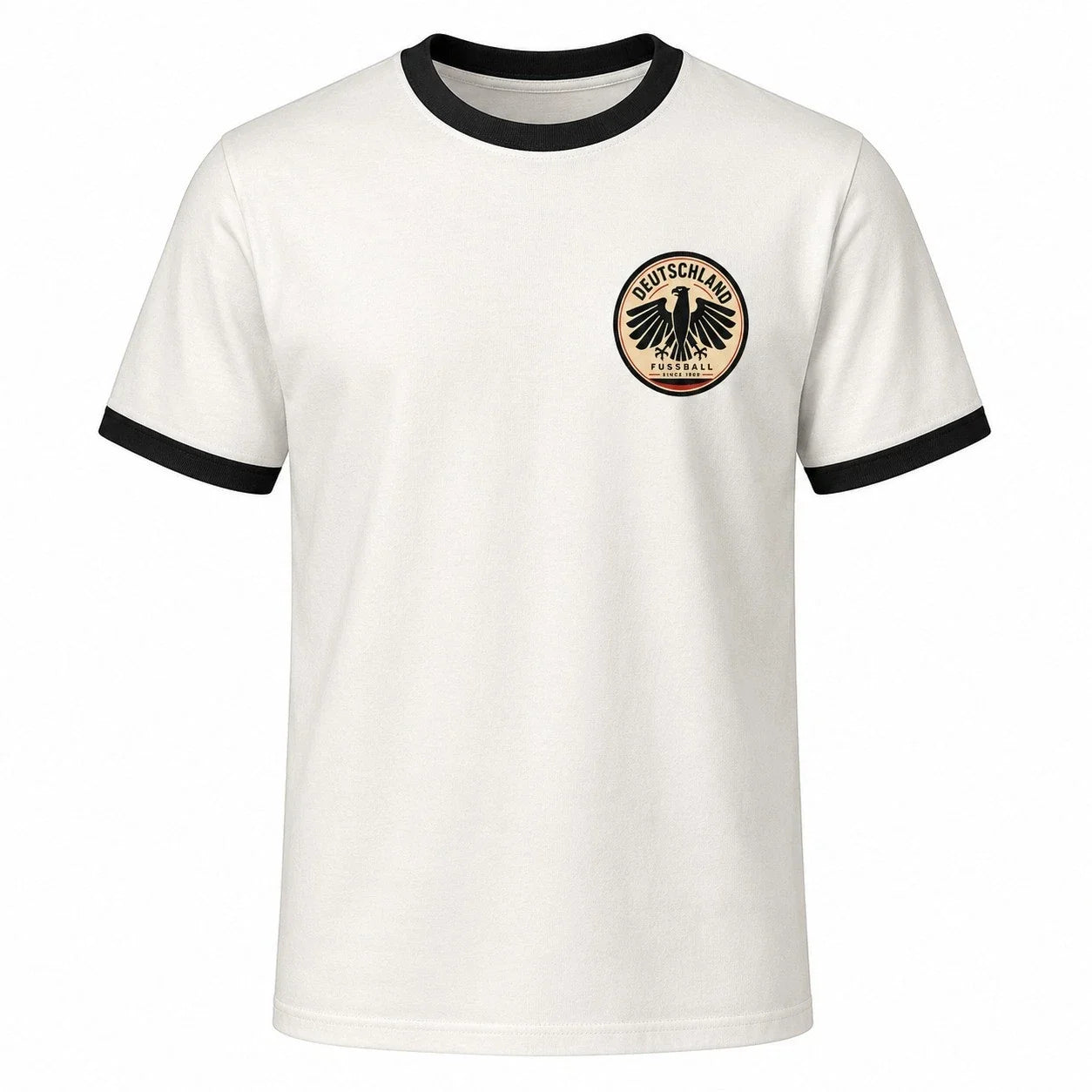Retro Germany Ringer T-Shirt Unofficial Football Fan Eagle Crest Tee Gif Unisex T-shirt, Sweatshirt, Hoodie, Long Sleeve Tee - T-Shirt, Sweatshirt, Hoodie