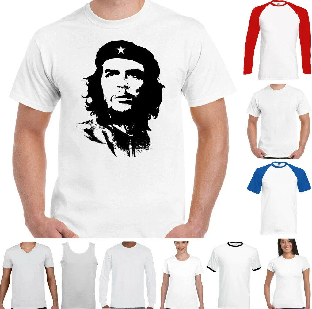 CHE GUEVARA T-SHIRT Mens Cuba Iconic Freedom Fighter Face Silhouette Unisex Top Unisex T-shirt, Sweatshirt, Hoodie, Long Sleeve Tee - T-Shirt, Sweatshirt, Hoodie