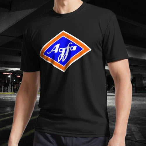 Retro Agfa Film Logo from 1960s Active T-Shirt Funny Size Mode American T-shirt Unisex T-shirt, Sweatshirt, Hoodie, Long Sleeve Tee - T-Shirt, Sweatshirt, Hoodie