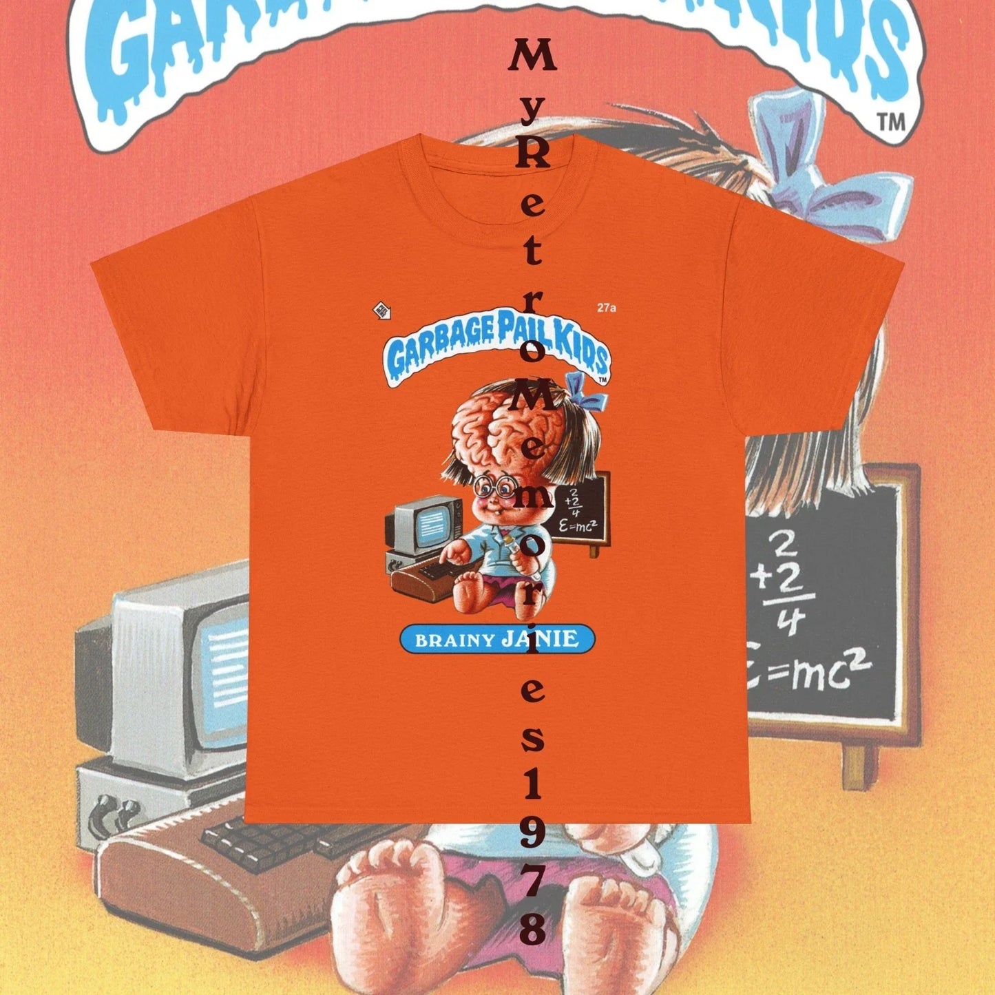 Garbage Pail Kids Brainy Janie or Jenny Genius 6 Colors T-Shirt S-5XL GPK Retro Unisex T-shirt, Sweatshirt, Hoodie, Long Sleeve Tee - T-Shirt, Sweatshirt, Hoodie
