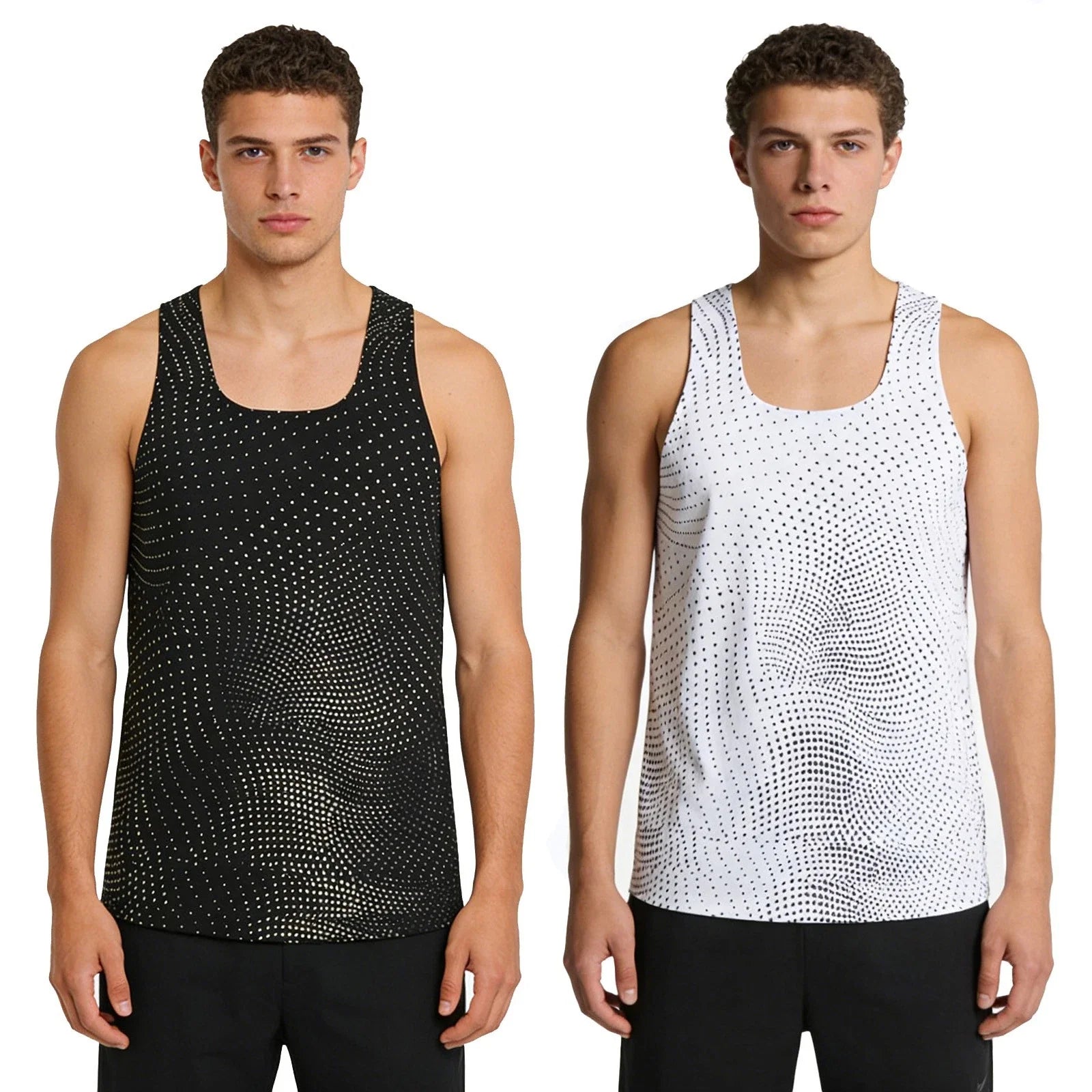 Men Tops Regular Fit Vest Trendy Streetwear Summer Shirts Square Neck Clubwear Unisex T-shirt, Sweatshirt, Hoodie, Long Sleeve Tee - T-Shirt, Sweatshirt, Hoodie