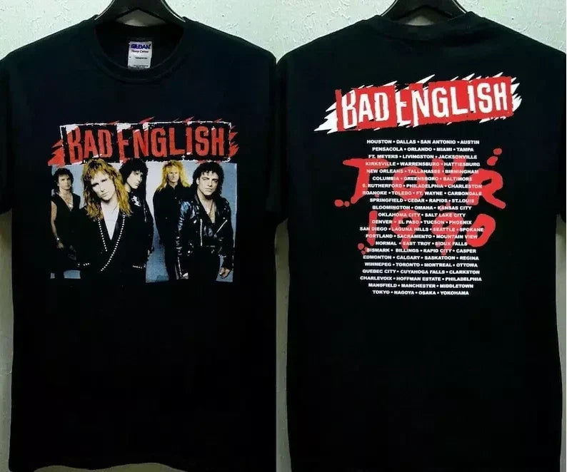 Bad English Concert World Tour 1990 T-Shirt Unisex T-shirt, Sweatshirt, Hoodie, Long Sleeve Tee - T-Shirt, Sweatshirt, Hoodie