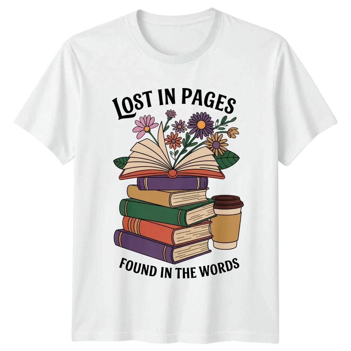 Lost In Pages Found In T-Shirt Book Lovers Reading Unisex T-shirt, Sweatshirt, Hoodie, Long Sleeve Tee - T-Shirt, Sweatshirt, Hoodie