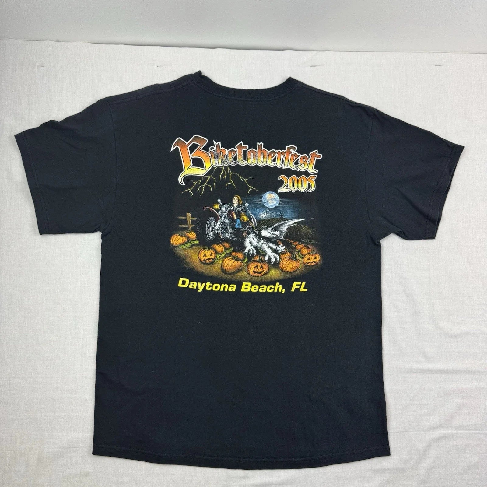 Vintage Biketoberfest 2005 T Shirt Adult Large Biker Motorcycle Punk Y2K Grunge Unisex T-shirt, Sweatshirt, Hoodie, Long Sleeve Tee - T-Shirt, Sweatshirt, Hoodie