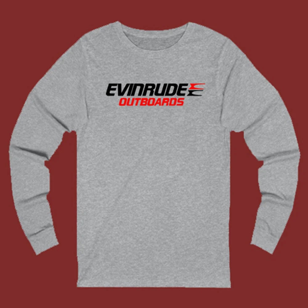 Evinrude Outboards Grey Size S-2XL Unisex T-shirt, Sweatshirt, Hoodie, Long Sleeve Tee - T-Shirt, Sweatshirt, Hoodie