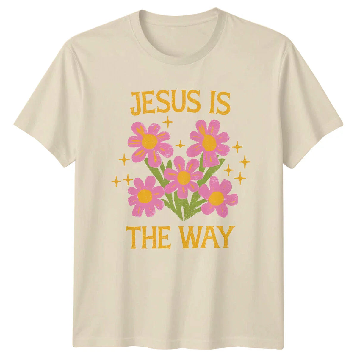 Jesus Is The Way Floral Boho Nature Graphic Print T-Shirt Unisex T-shirt, Sweatshirt, Hoodie, Long Sleeve Tee - T-Shirt, Sweatshirt, Hoodie