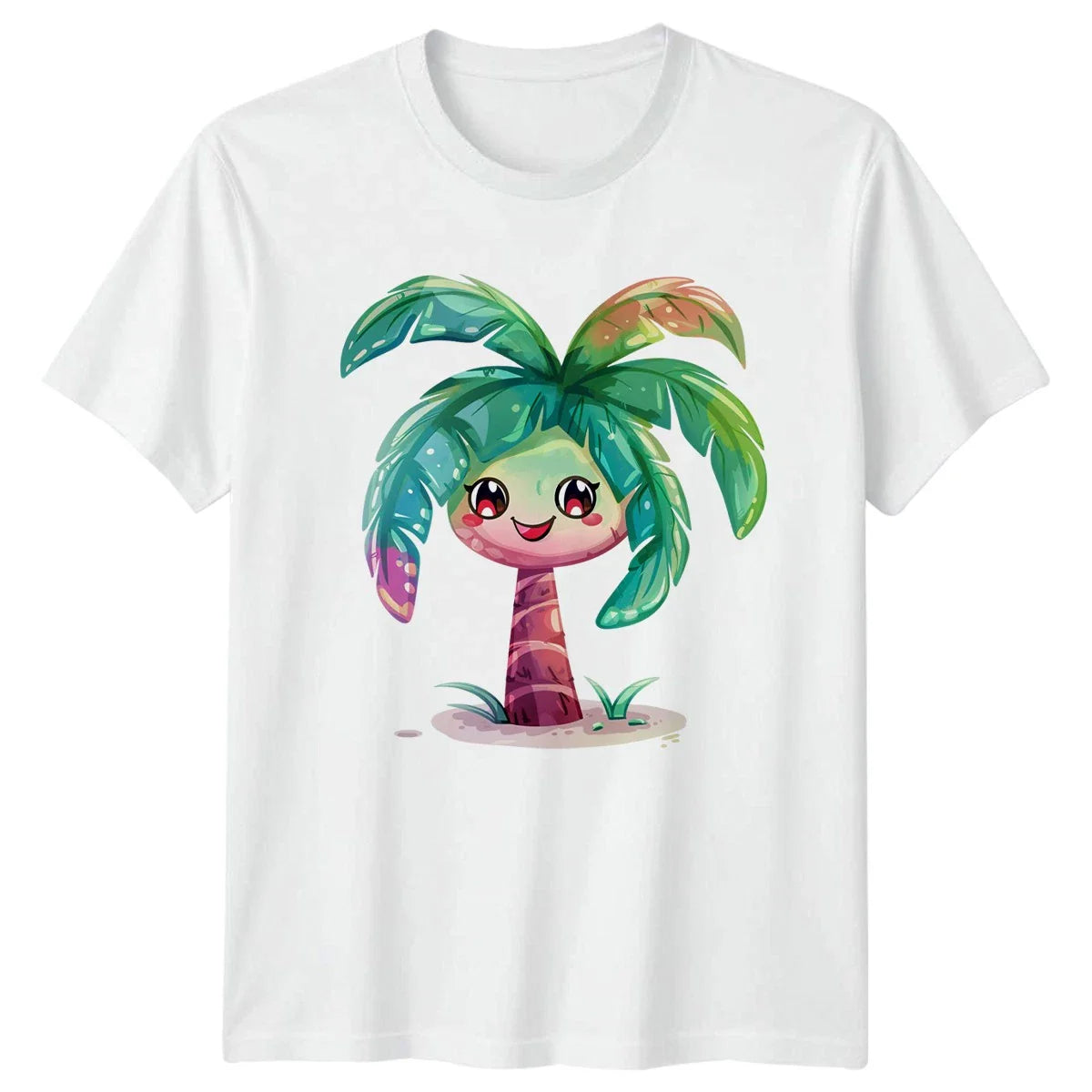 Kawaii Palm Tree T-Shirt Tropical Summer Gift For Him And Her Unisex T-shirt, Sweatshirt, Hoodie, Long Sleeve Tee - T-Shirt, Sweatshirt, Hoodie