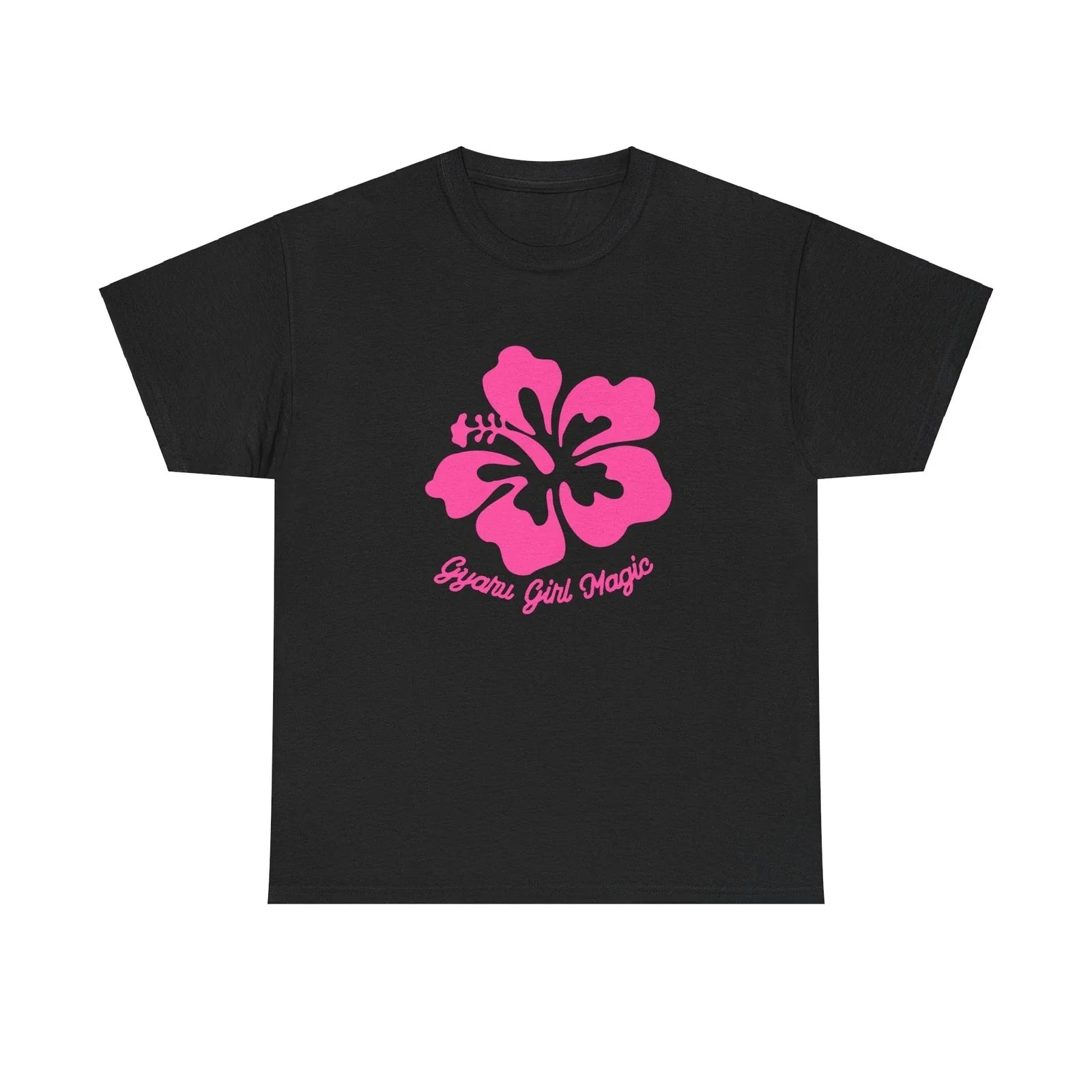 Gyaru Girl Magic Hibiscus Tee, Japanese Fashion Shirt, Kawaii Floral Top, Unisex T-shirt, Sweatshirt, Hoodie, Long Sleeve Tee - T-Shirt, Sweatshirt, Hoodie