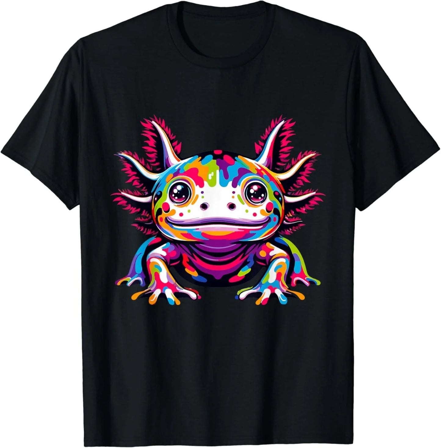 Axolotl rainbow Kawaii colorful love Axolotls herpetologist Gifts Unisex T-Shirt Unisex T-shirt, Sweatshirt, Hoodie, Long Sleeve Tee - T-Shirt, Sweatshirt, Hoodie