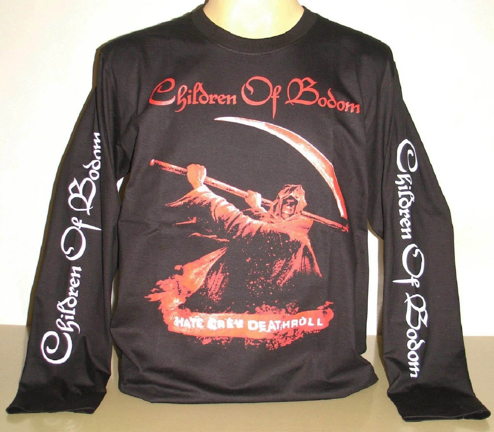 Children Of Bodom Hate Crew Deathroll Long Sleeve T-Shirt Size S M L XL 2XL XXL Unisex T-shirt, Sweatshirt, Hoodie, Long Sleeve Tee - T-Shirt, Sweatshirt, Hoodie