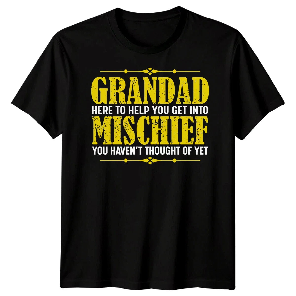 Mens Grandad Mischief Funny Fathers Day T-Shirt Tee Best Dad Ever Papa Life 4#FD Unisex T-shirt, Sweatshirt, Hoodie, Long Sleeve Tee - T-Shirt, Sweatshirt, Hoodie