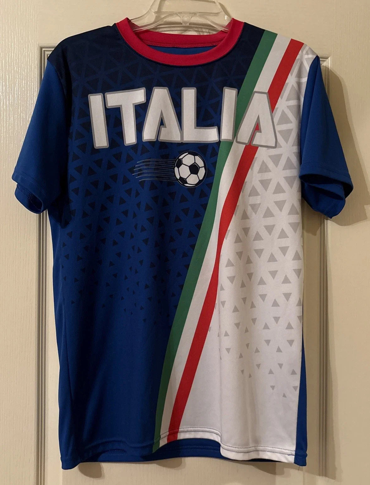 ITALIA Soccer Shirt ITALY Jersey Style Shirt Men's Size Medium Unisex T-shirt, Sweatshirt, Hoodie, Long Sleeve Tee - T-Shirt, Sweatshirt, Hoodie