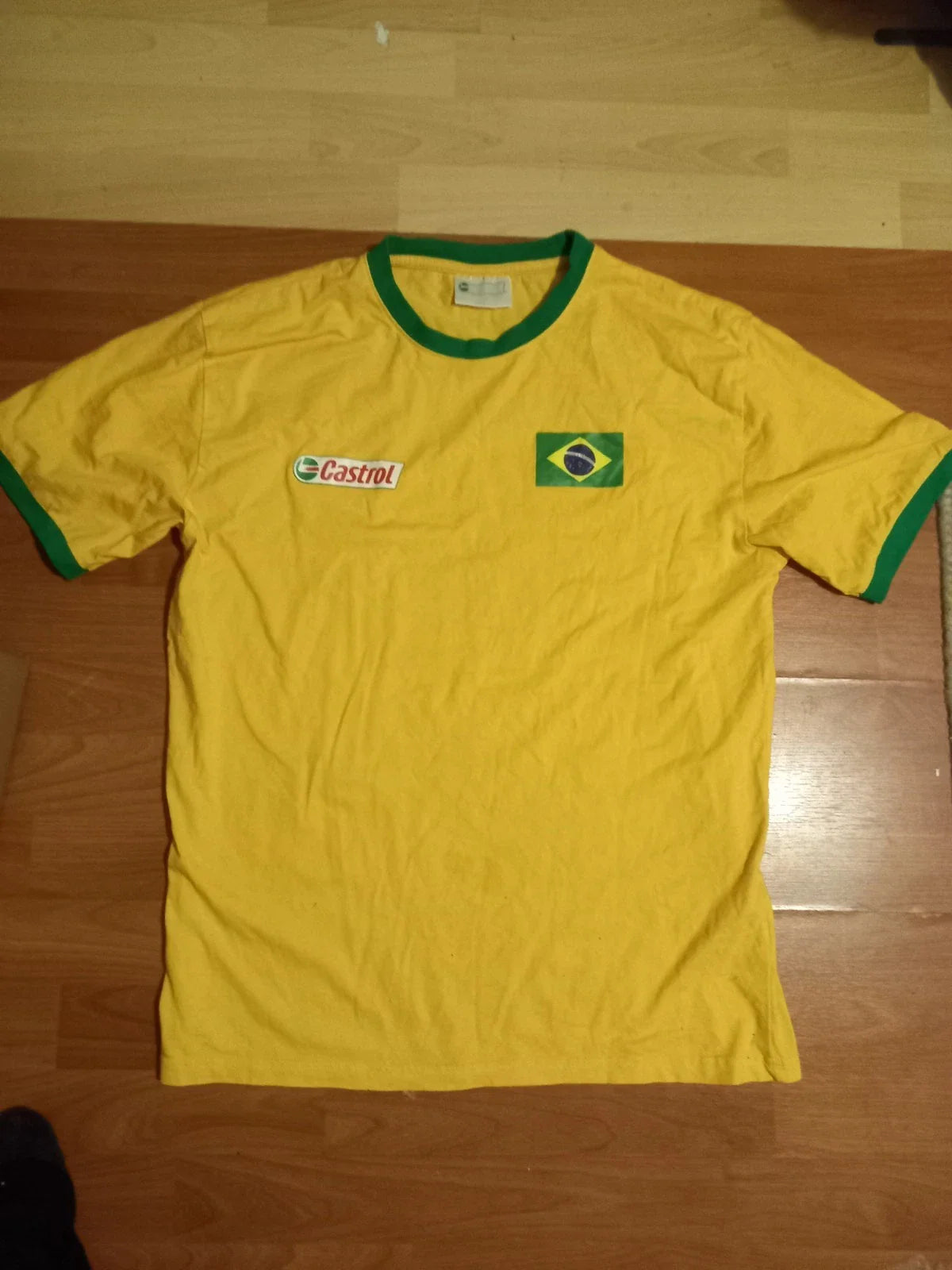 Retro Brazil ..T Shirt.  Brazilian Soccer type.. Football Top...Size L No 70 Unisex T-shirt, Sweatshirt, Hoodie, Long Sleeve Tee - T-Shirt, Sweatshirt, Hoodie