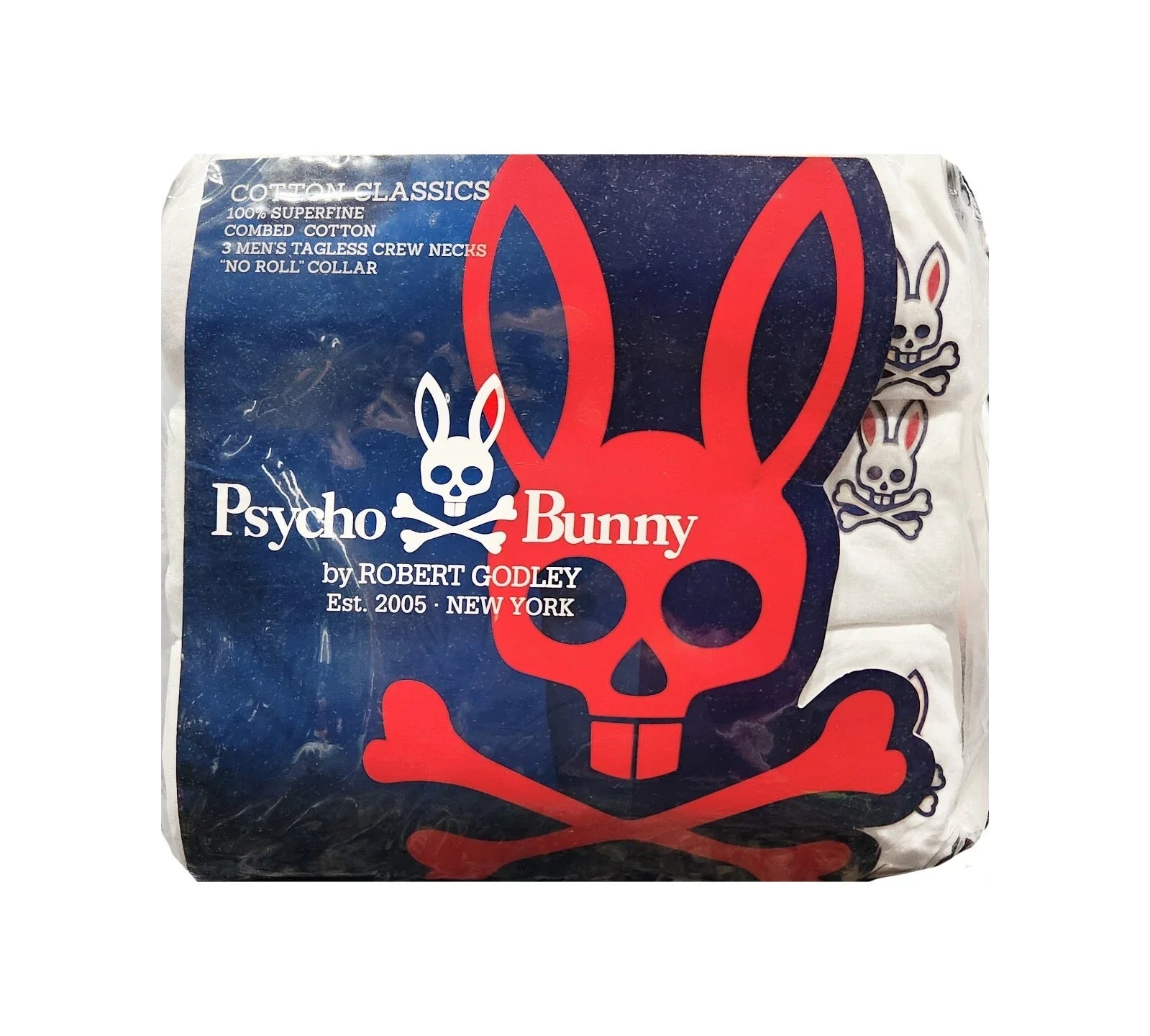Psycho Bunny Men's White Combed Cotton V-Neck 3 Pack T-Shirts Unisex T-shirt, Sweatshirt, Hoodie, Long Sleeve Tee - T-Shirt, Sweatshirt, Hoodie