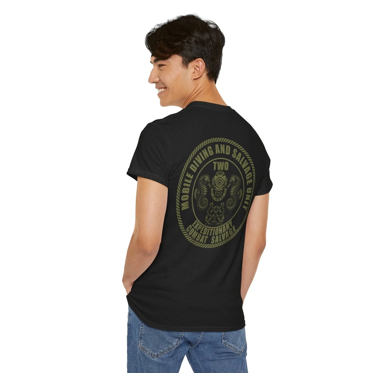 US Navy Combat Diver Mobile Diving & Salvage Unit 2 Special Operations Tshirt HQ Unisex T-shirt, Sweatshirt, Hoodie, Long Sleeve Tee - T-Shirt, Sweatshirt, Hoodie