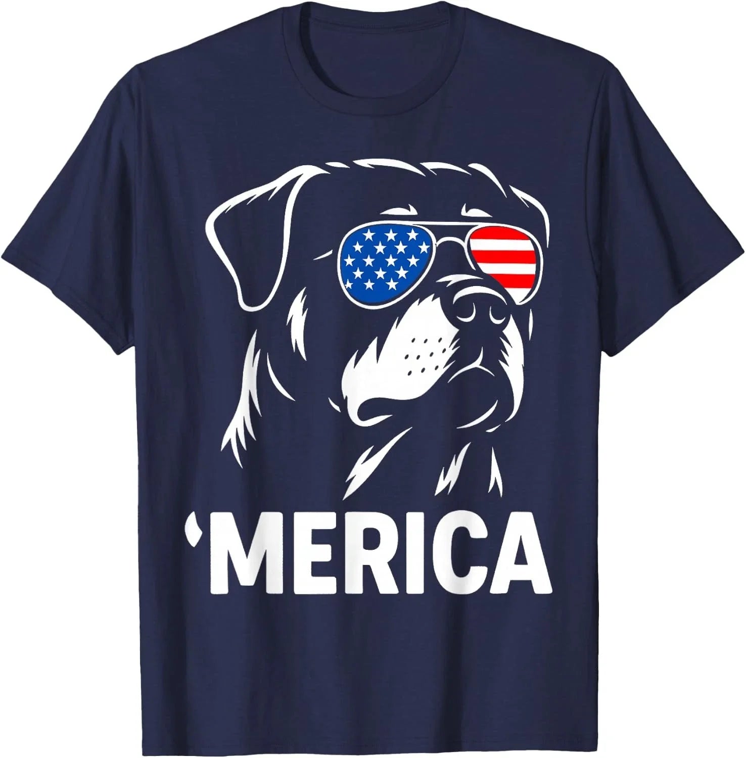 Merica Rottweiler 4th of July Patriotic Dog Design Unisex T-Shirt Unisex T-shirt, Sweatshirt, Hoodie, Long Sleeve Tee - T-Shirt, Sweatshirt, Hoodie