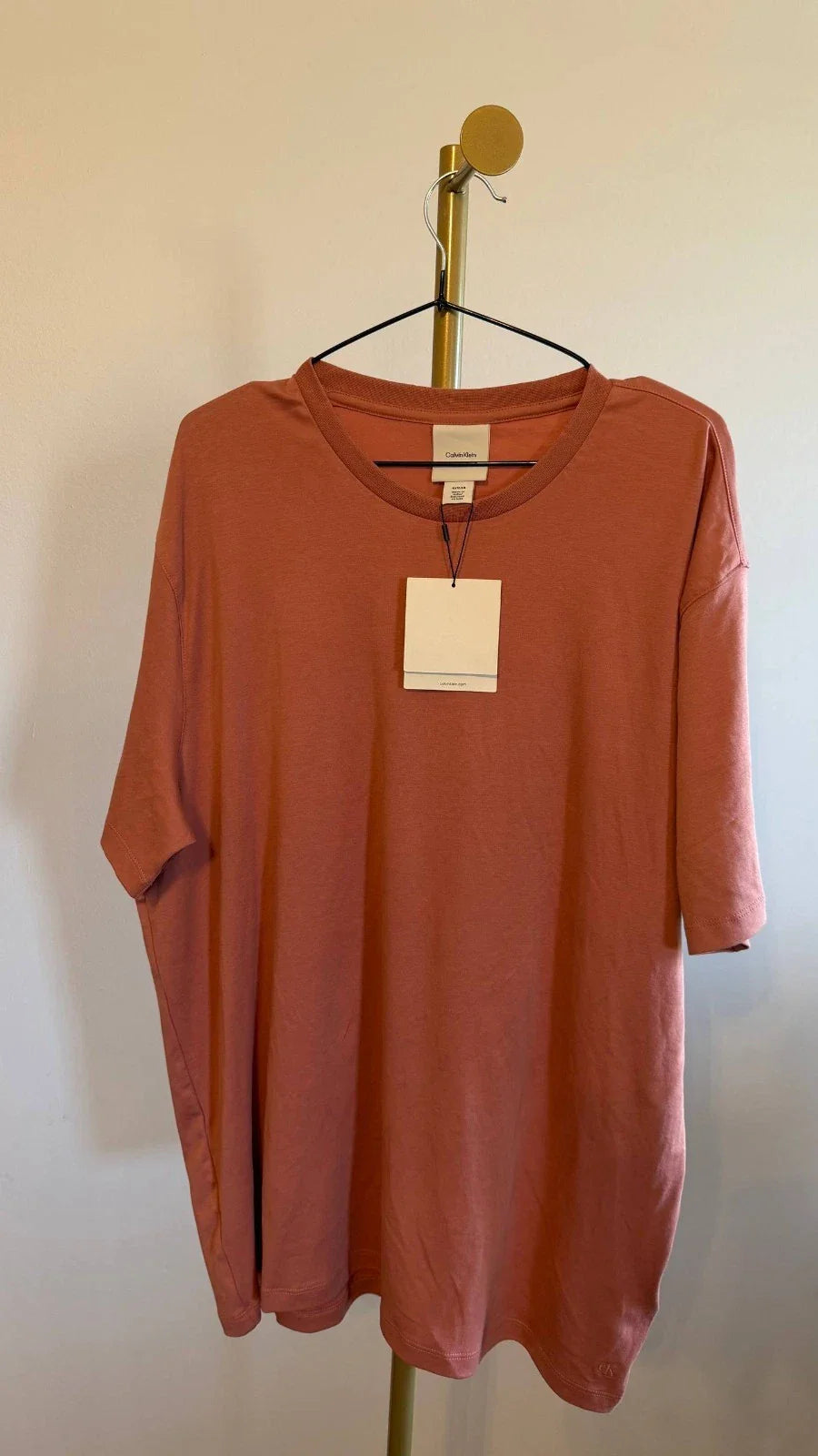 Calvin Klein Supima Cotton Crewneck TShirt Sunset Rose NWT MSRP $59 Unisex T-shirt, Sweatshirt, Hoodie, Long Sleeve Tee - T-Shirt, Sweatshirt, Hoodie