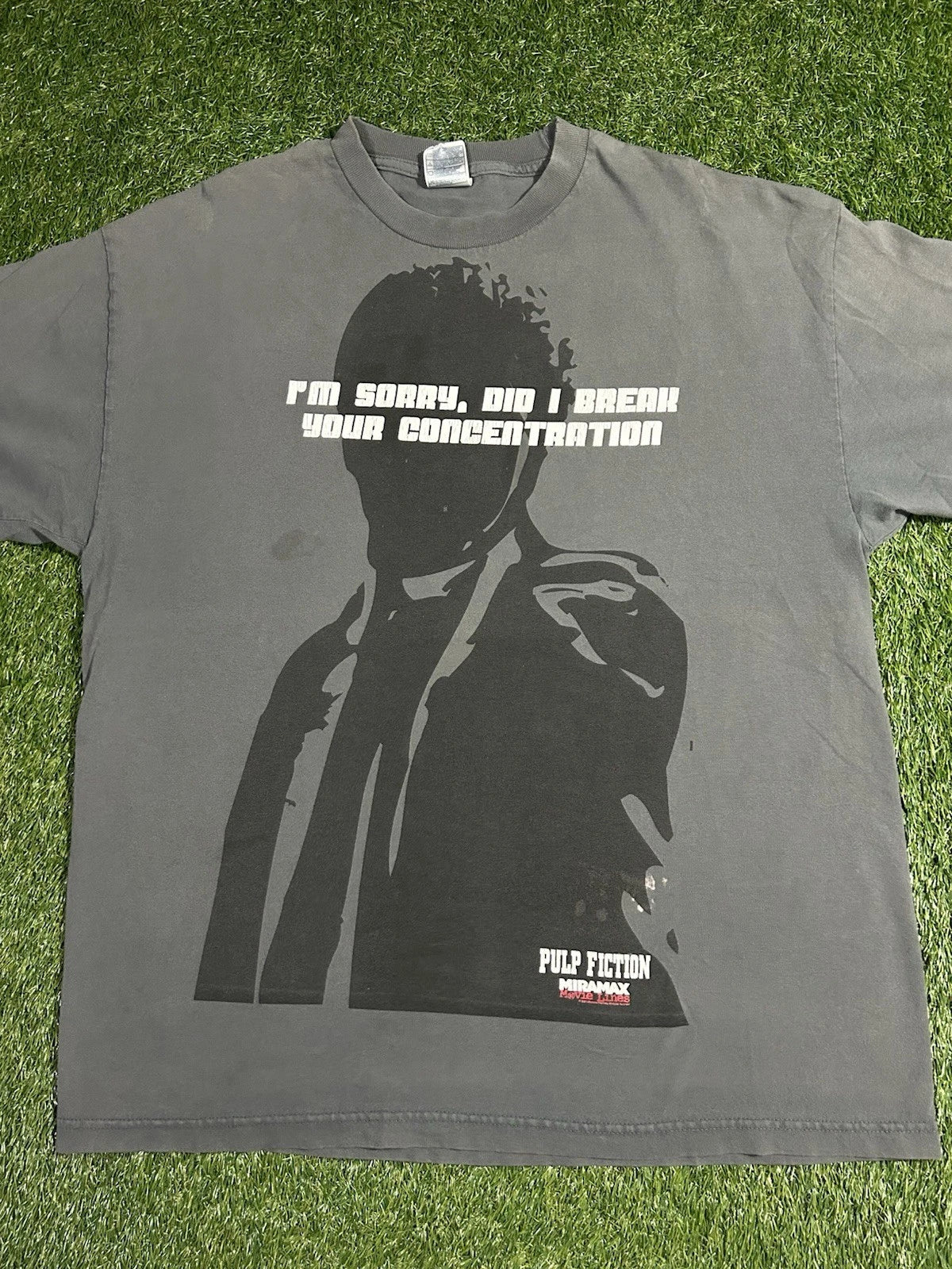 Vintage Pulp Fiction Concentration Movie Promo T-Shirt 2005 AAA XL Y2K 2000s Unisex T-shirt, Sweatshirt, Hoodie, Long Sleeve Tee - T-Shirt, Sweatshirt, Hoodie
