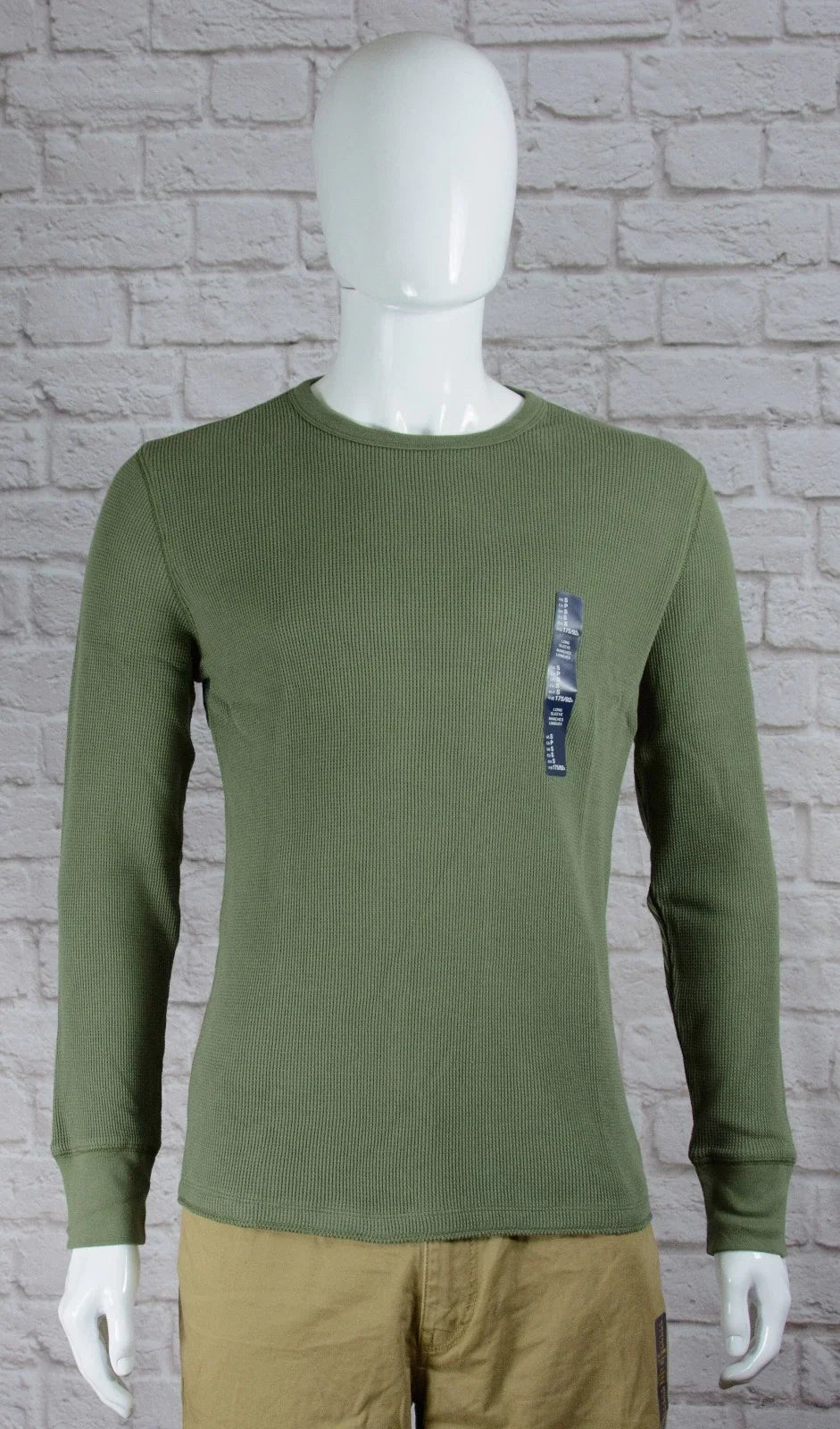 NWT Mens GAP Long Sleeve Solid Thermal Shirt Desert Cactus Choose Size - 977485 Unisex T-shirt, Sweatshirt, Hoodie, Long Sleeve Tee - T-Shirt, Sweatshirt, Hoodie