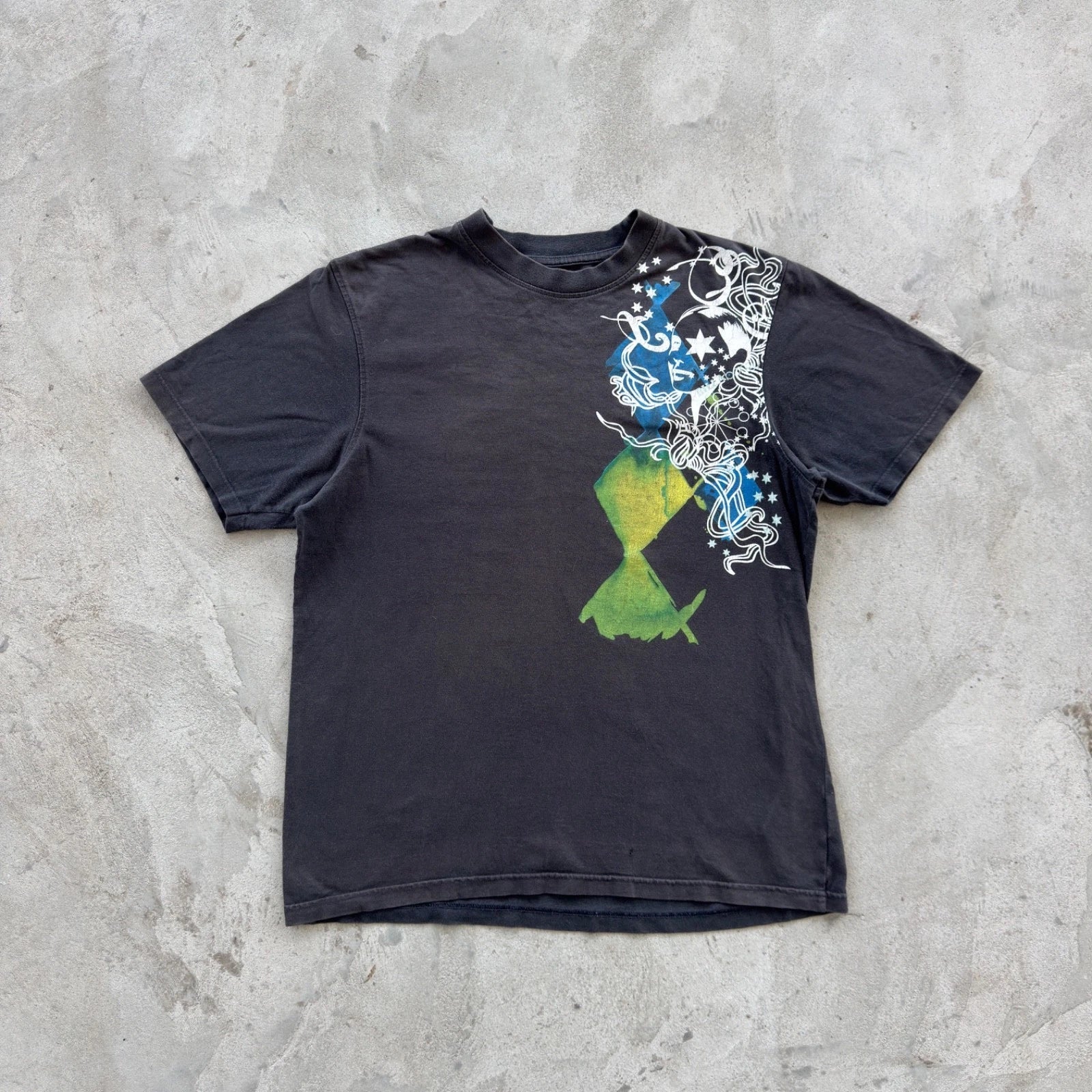 Billabong T-Shirt Black Graphic Surf Skate Y2K Streetwear Faded Men Size M Unisex T-shirt, Sweatshirt, Hoodie, Long Sleeve Tee - T-Shirt, Sweatshirt, Hoodie