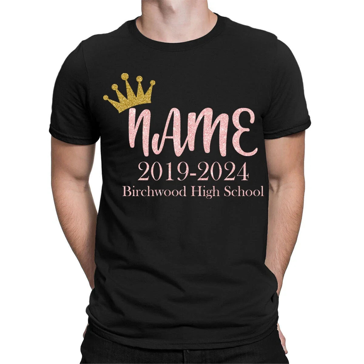 Personalised Your Name School Leavers Teachers Students T-Shirts #TA-38 2T1A1 Unisex T-shirt, Sweatshirt, Hoodie, Long Sleeve Tee - T-Shirt, Sweatshirt, Hoodie