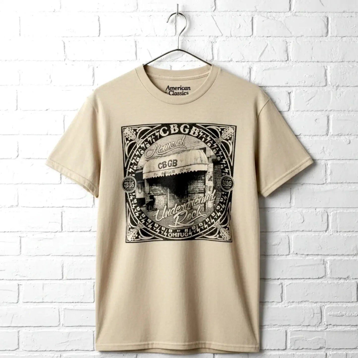 CBGB OMFUG Men's T Shirt NYC Storefront 315 Bowery Punk Rock Vintage Music Merch Unisex T-shirt, Sweatshirt, Hoodie, Long Sleeve Tee - T-Shirt, Sweatshirt, Hoodie