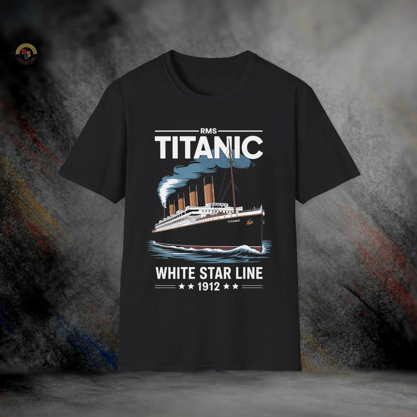 RMS Titanic White Star Line 1912 T-Shirt | Softstyle Tee Unisex T-shirt, Sweatshirt, Hoodie, Long Sleeve Tee - T-Shirt, Sweatshirt, Hoodie
