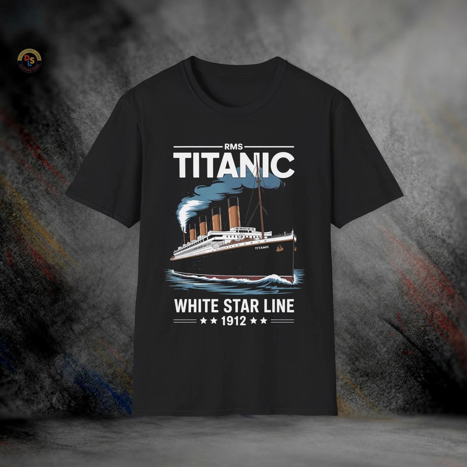 RMS Titanic White Star Line 1912 T-Shirt | Softstyle Tee Unisex T-shirt, Sweatshirt, Hoodie, Long Sleeve Tee - T-Shirt, Sweatshirt, Hoodie