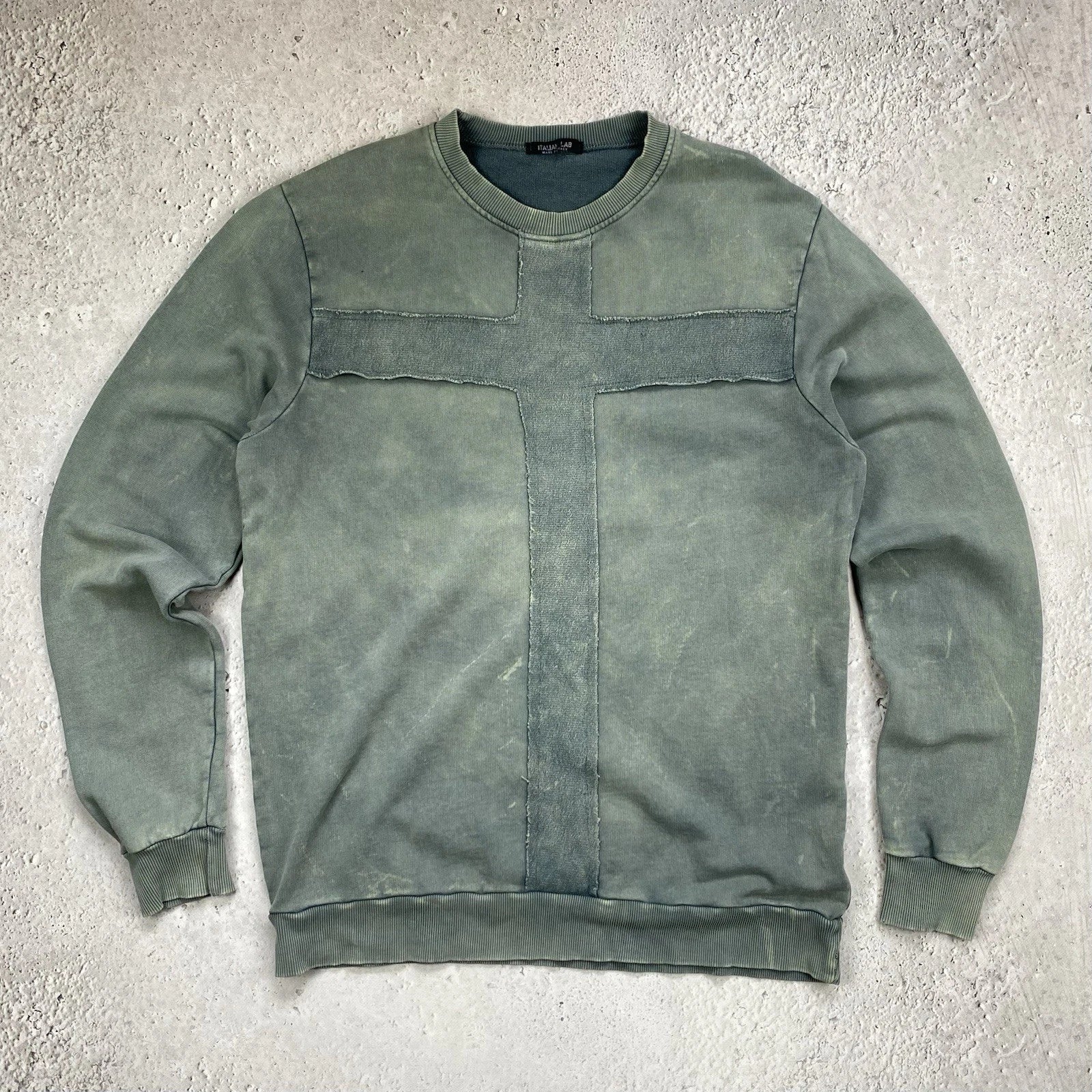 Vintage Garment Dyed Y2k With Cross Size L  Gothic Grunge Unisex T-shirt, Sweatshirt, Hoodie, Long Sleeve Tee - T-Shirt, Sweatshirt, Hoodie