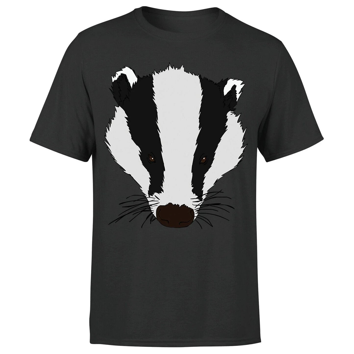 Badger Animal Face Ani Mates Mens Funny Novelty  T-Shirt #Or#P1#A#2 Unisex T-shirt, Sweatshirt, Hoodie, Long Sleeve Tee - T-Shirt, Sweatshirt, Hoodie