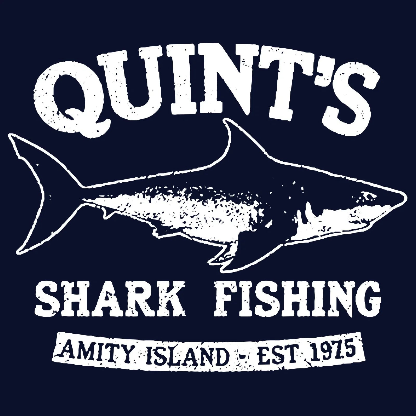 Quints Shark Fishing T Shirt Jaws Amity Island Horror Movie Fan Tee  SM-5XL Unisex T-shirt, Sweatshirt, Hoodie, Long Sleeve Tee - T-Shirt, Sweatshirt, Hoodie
