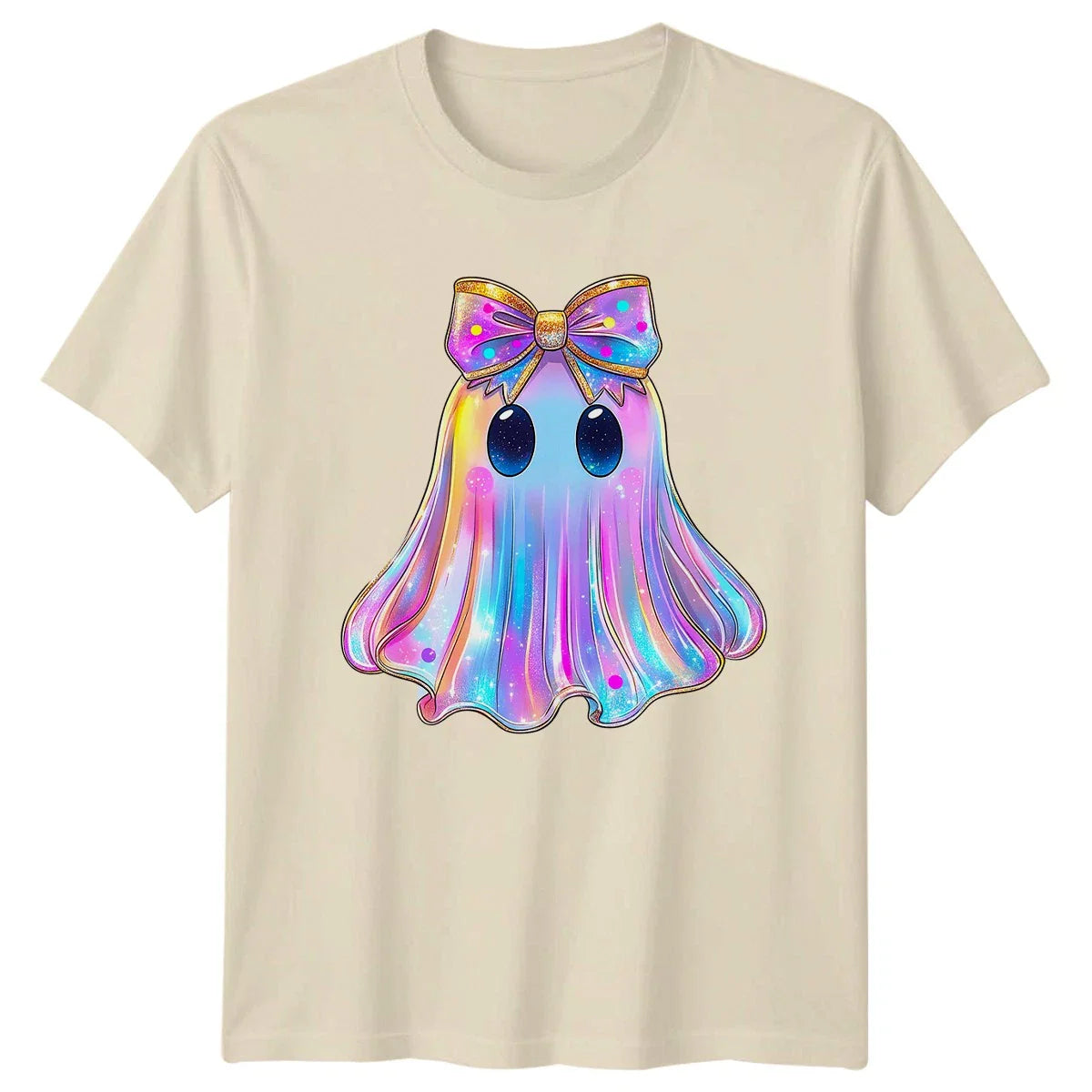Kawaii Ghost Bow Fantasy Ghosts Mens T-Shirt Womens Tee Graphic Unisex Top Unisex T-shirt, Sweatshirt, Hoodie, Long Sleeve Tee - T-Shirt, Sweatshirt, Hoodie