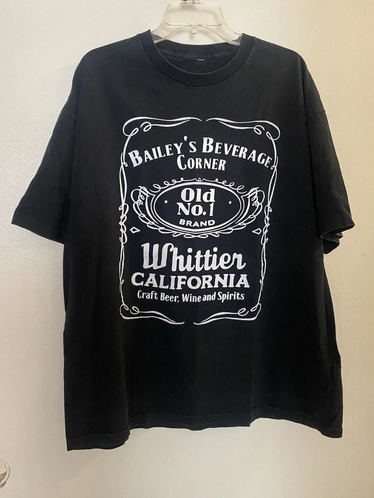 Mens T Shirt Black 2XL Baileys Beverage Corner Whitter CA Liquor Store Unisex T-shirt, Sweatshirt, Hoodie, Long Sleeve Tee - T-Shirt, Sweatshirt, Hoodie