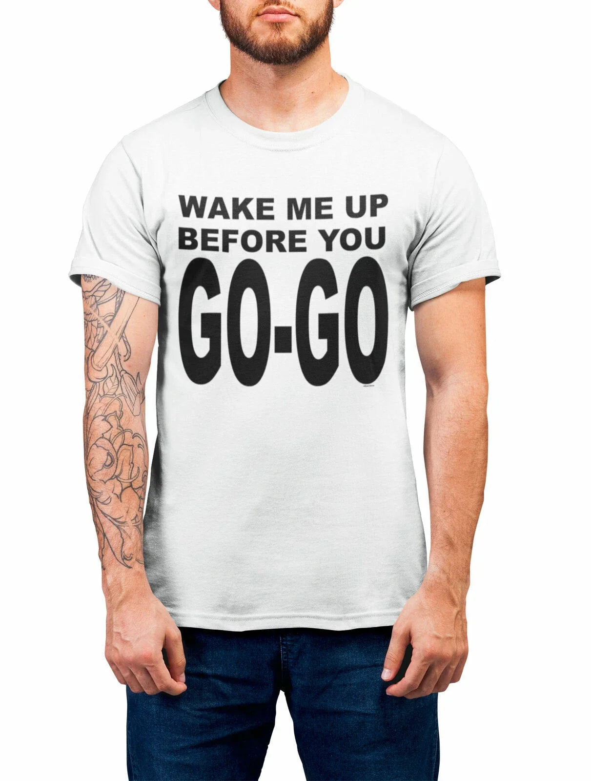 Mens Wake Me Up Before You Go Go T-Shirt   Music Wham Fancy Dress 80s Unisex T-shirt, Sweatshirt, Hoodie, Long Sleeve Tee - T-Shirt, Sweatshirt, Hoodie