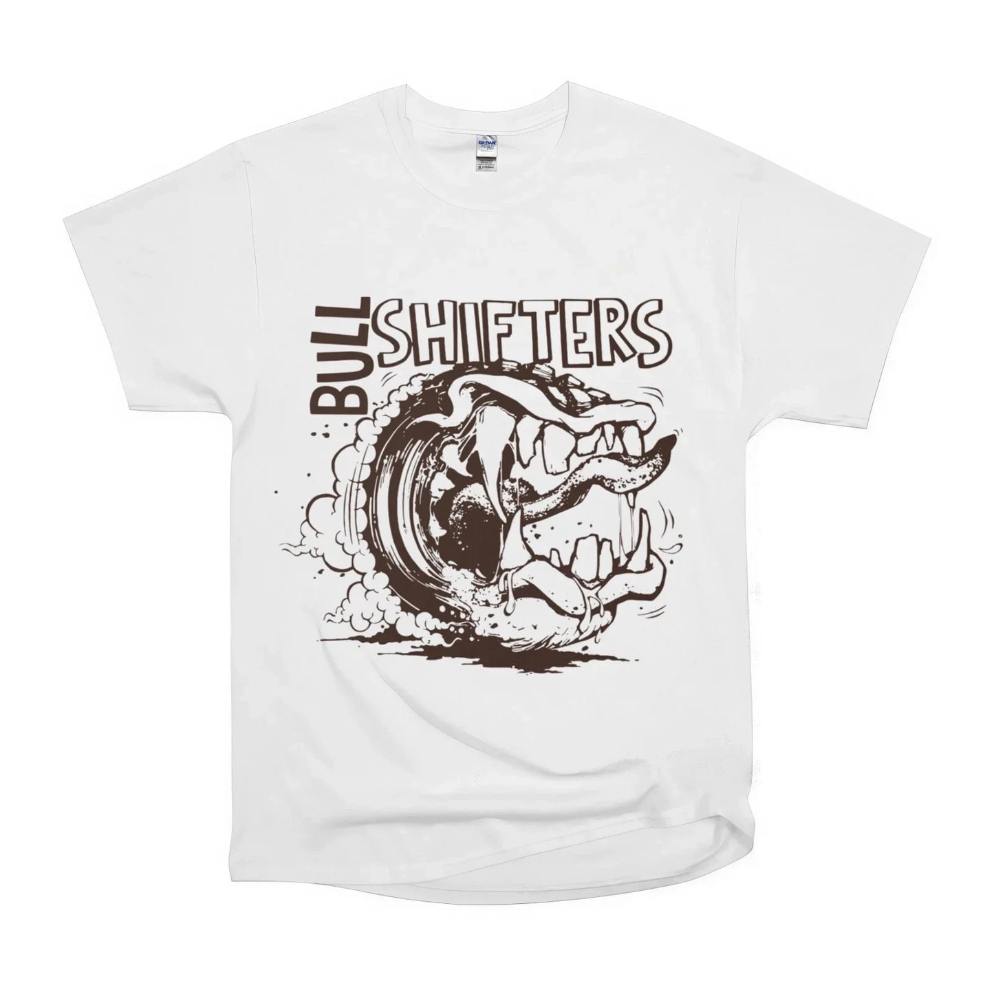 Bull Shifters Monster Tooth Cool Art Tee Classic NWT Gildan Size S-5XL T-Shirt Unisex T-shirt, Sweatshirt, Hoodie, Long Sleeve Tee - T-Shirt, Sweatshirt, Hoodie