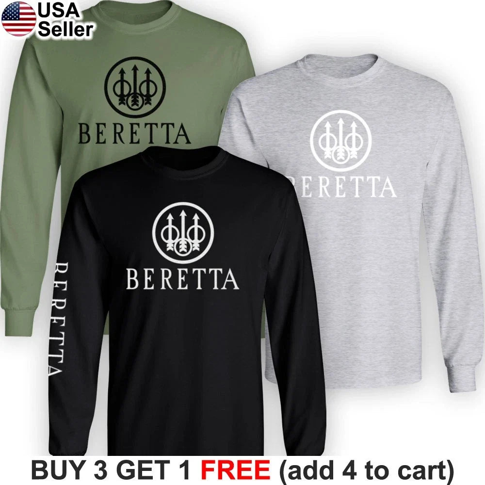 Beretta Firearms Long Sleeve T-Shirt Gun Tactical 2nd Amendement Pistol BBR02 Unisex T-shirt, Sweatshirt, Hoodie, Long Sleeve Tee - T-Shirt, Sweatshirt, Hoodie
